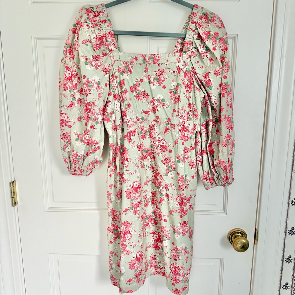 Chic Floral Long Sleeve Dress